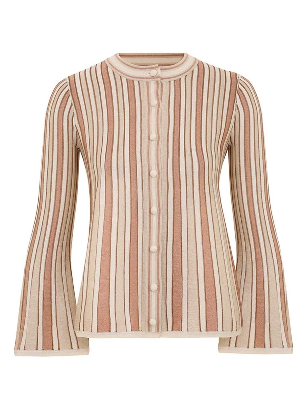 Zimmermann Crush Metallic Stripe Cardigan